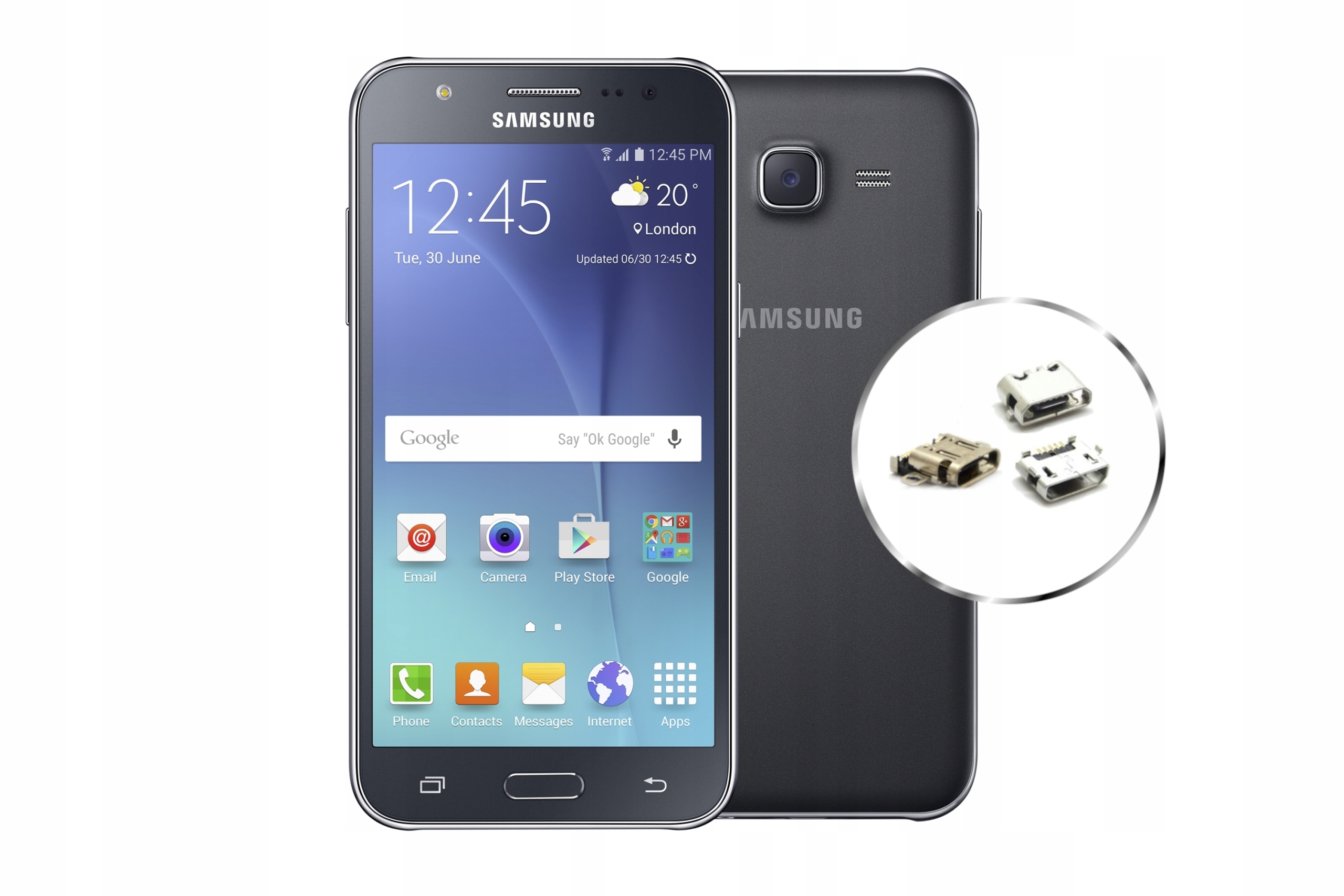 

Gniazdo ładowania Samsung J5 J500 Naprawa Wymiana