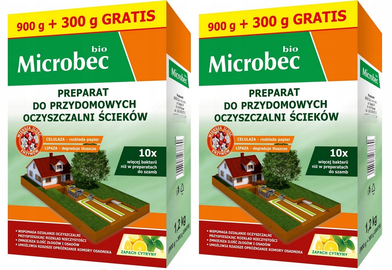 

2x Nowy Bio Microbec 10x Mocniejszy Bakterie 1,2kg