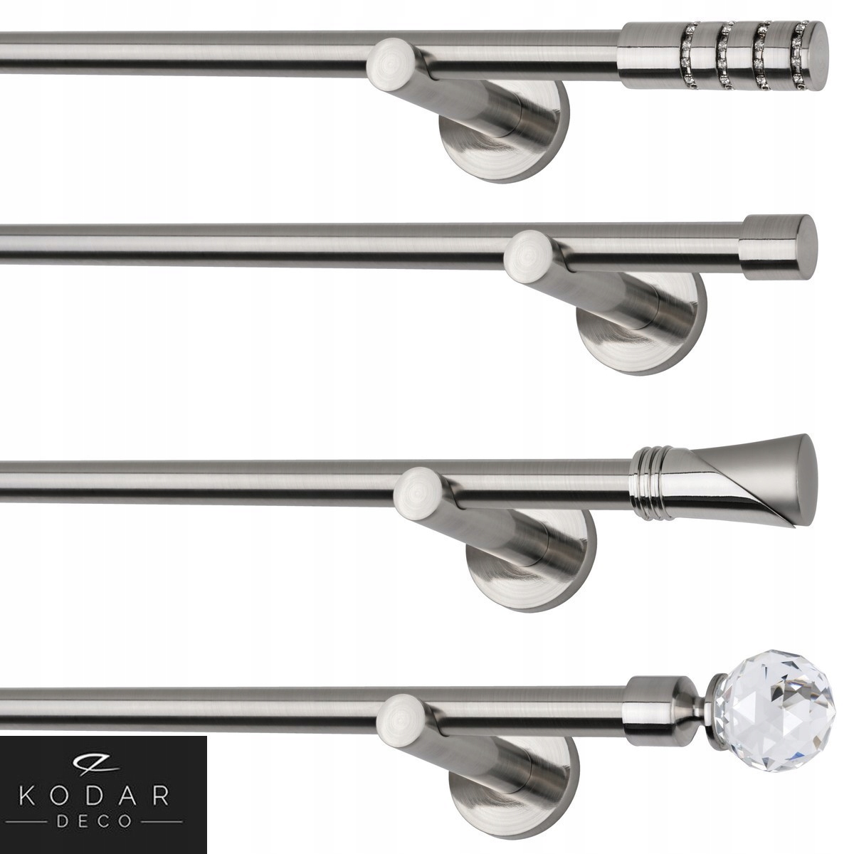 KARNISZE METAL.POJED.O19MM 200CM BEZ KÓŁEK STAL Marka inna