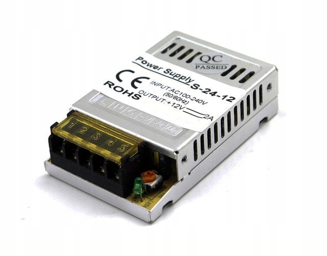 

Zasilacz modułowy Led 24W 2A 12V Cctv do taśma