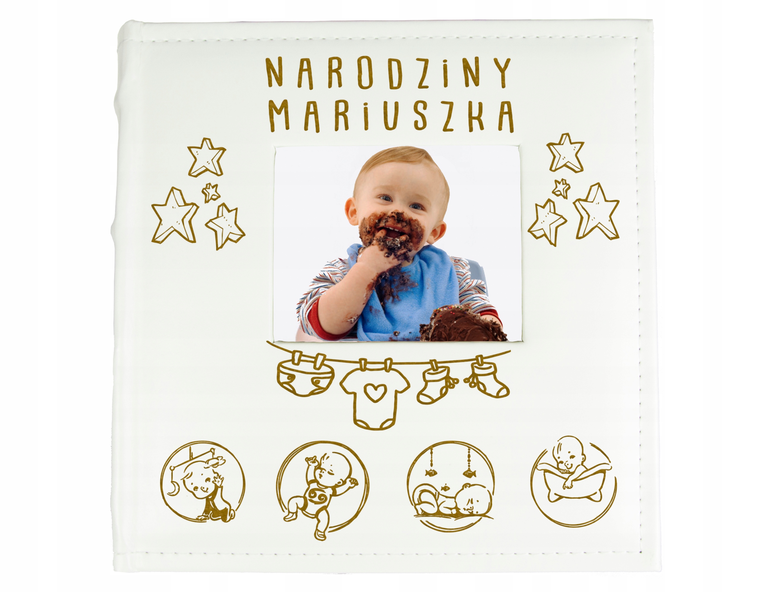 

Biały Album Z Grawerem Dla Dziecka Urodziny Roczek