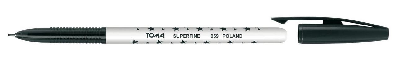 

Długopis Toma Superfine Gwiazdki TO-059 czarny