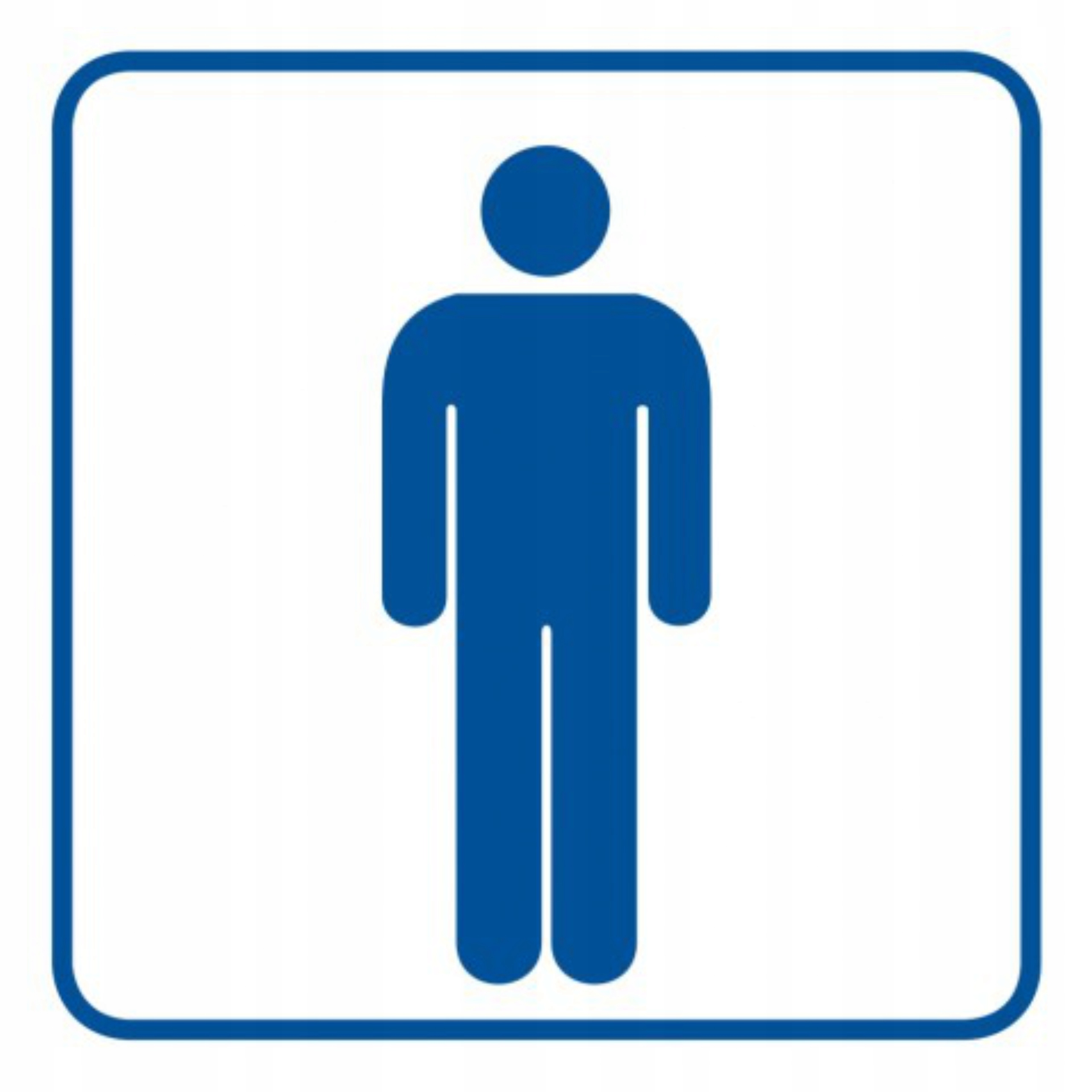 Oznaczenie tablica tabliczka PCV Toaleta męska