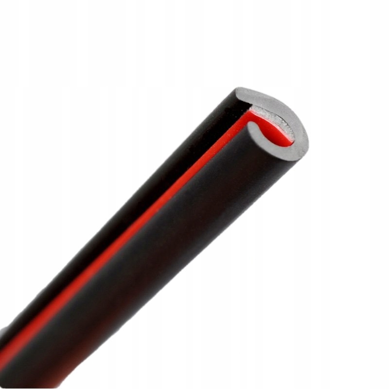 Odbojnik drzwi samochodowych czarny osłona rantu