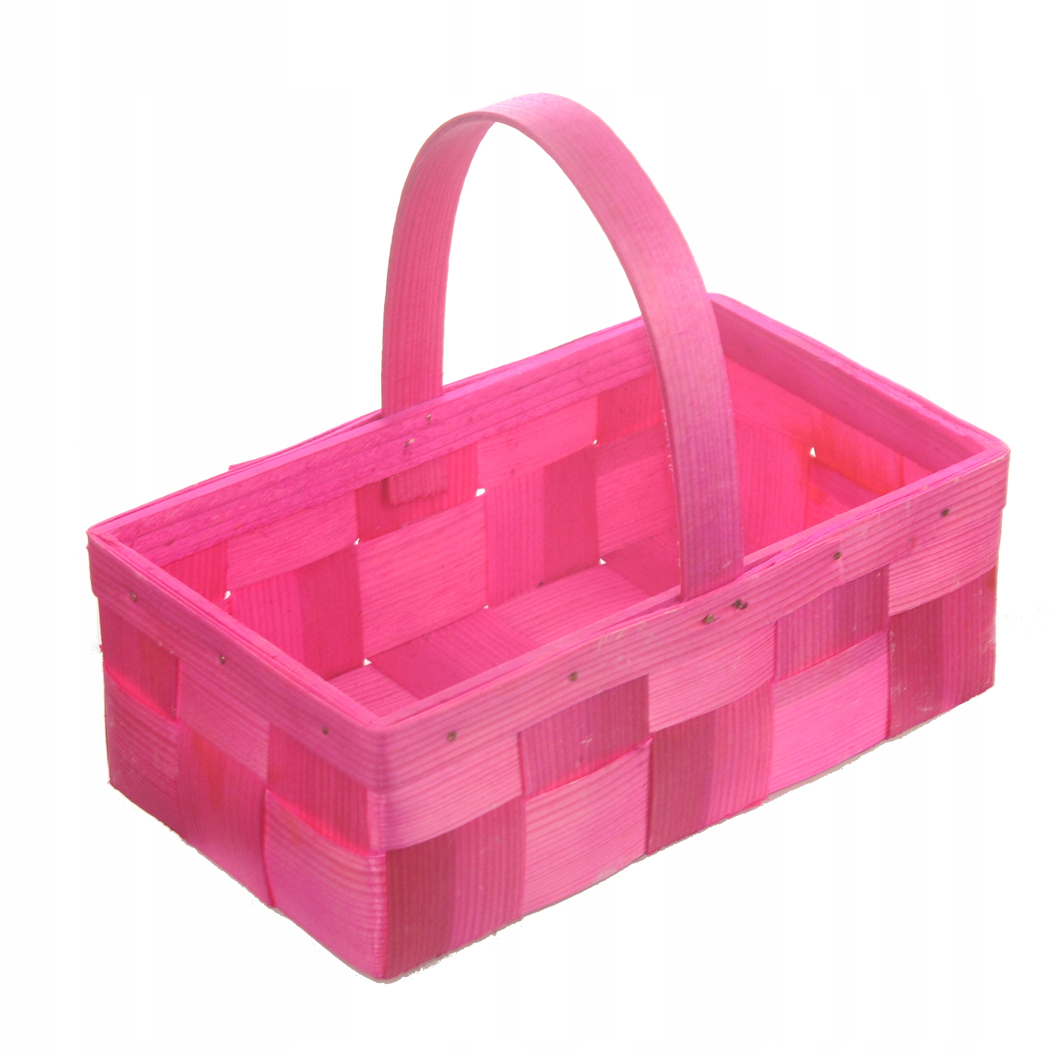 

Łubianka koszyczek różowy 21 cm osłonka kosz łuba