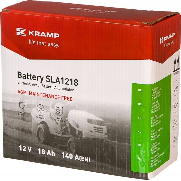 Akumulator AGM Kramp SBA1812KR 12V 18Ah 140A SLA1218 do traktorka Kod producenta SBA1812KR