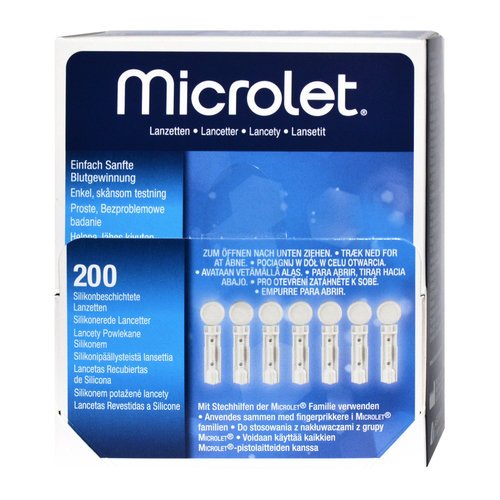 

Lancety Microlet x 200 (do ContourPlus, ContourTS)