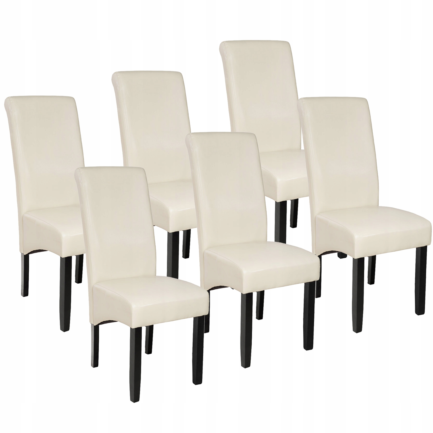 

6 krzeseł krzesła do jadalni salonu krem 403499