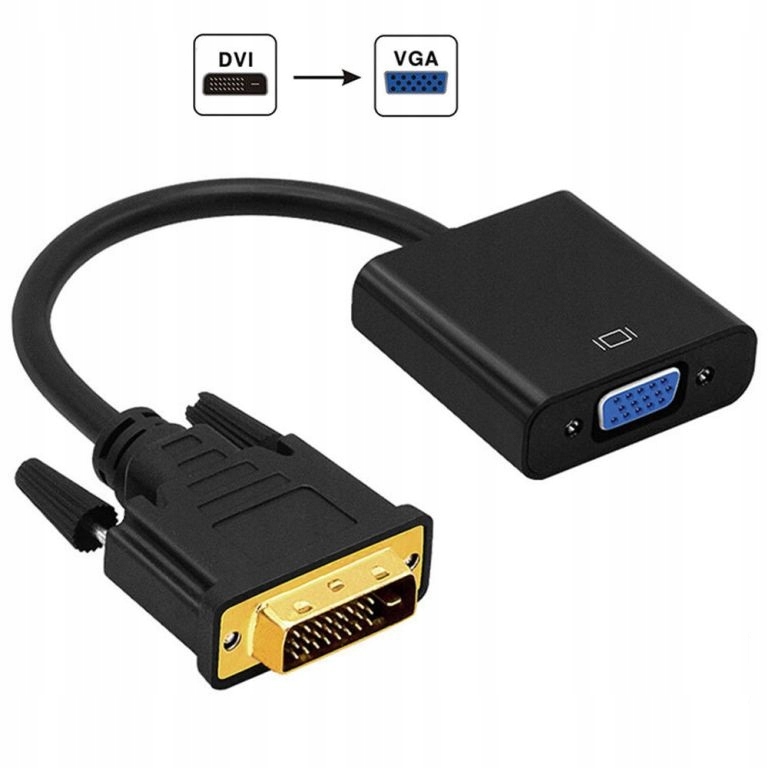 Adapter konwerter DVI-D 24+1 do VGA Przejściówka