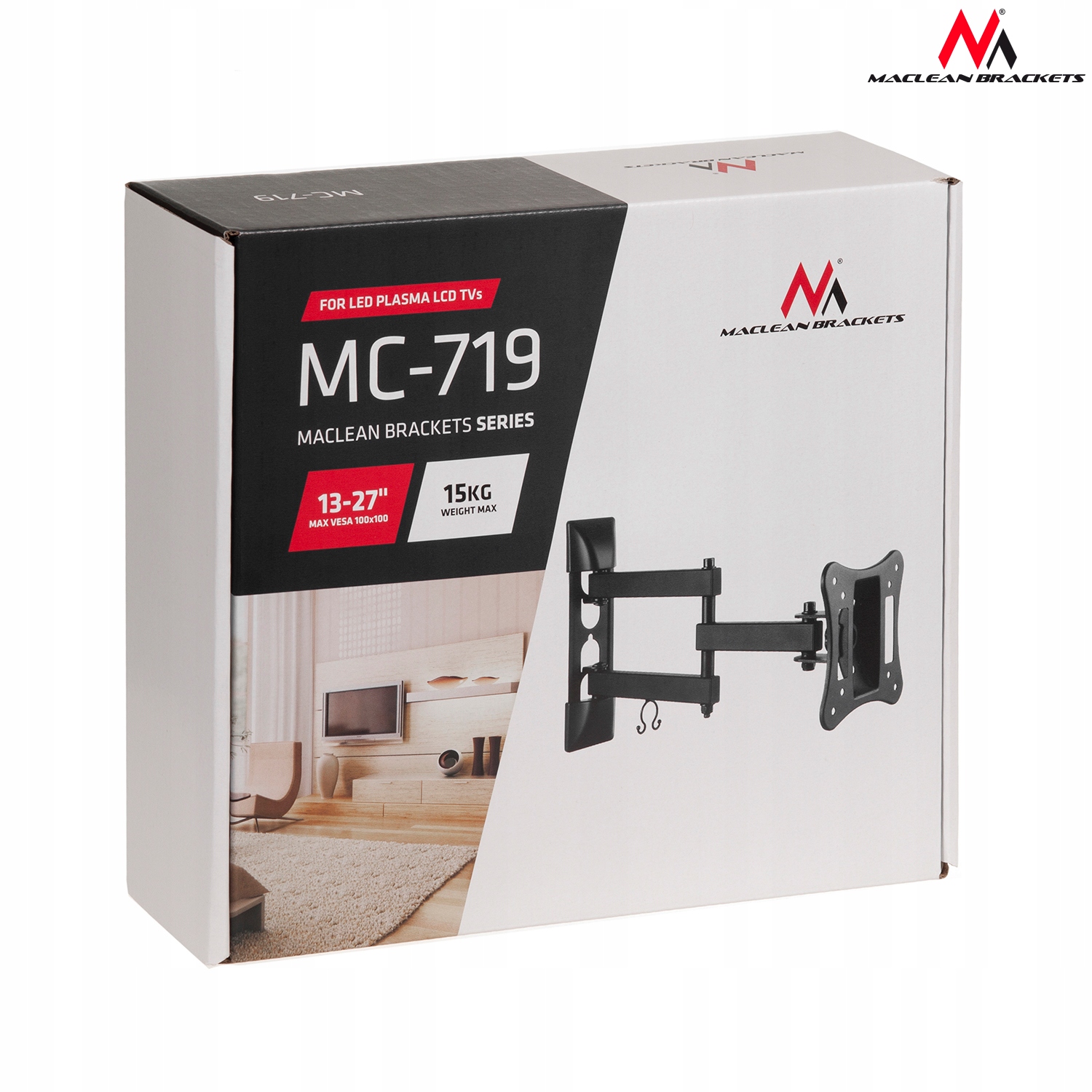 UCHWYT WIESZAK DO MONITORA REGULOWANY VESA 13-27'' Kod producenta MC-719