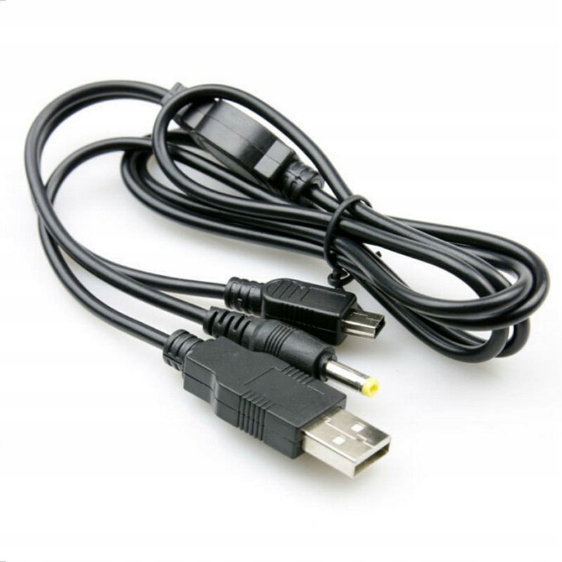 Kabel 2w1 Y USB do PSP 1000 2000 3000 3004 DC PD do ładowania Sony PSP SLIM EAN (GTIN) 5904476347322