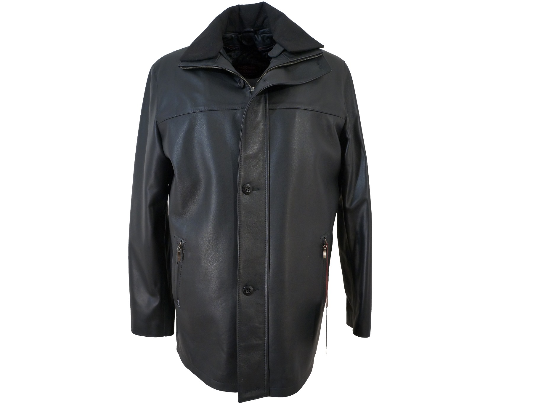 

Skórzana Kurtka Męska Czarna Klasyczna 52 Nowość