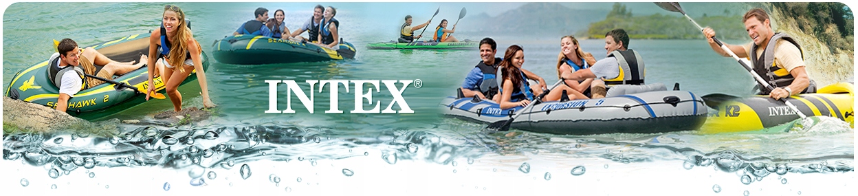 PONTON SEAHAWK 4 osobowy WIOSŁA POMPKA INTEX 68351 Materiał wioseł aluminium