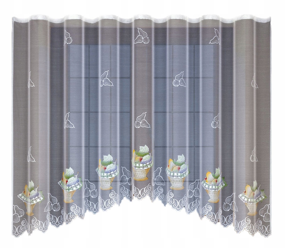 

Piękna Malowana Firanka Żakardowa 160x300cm