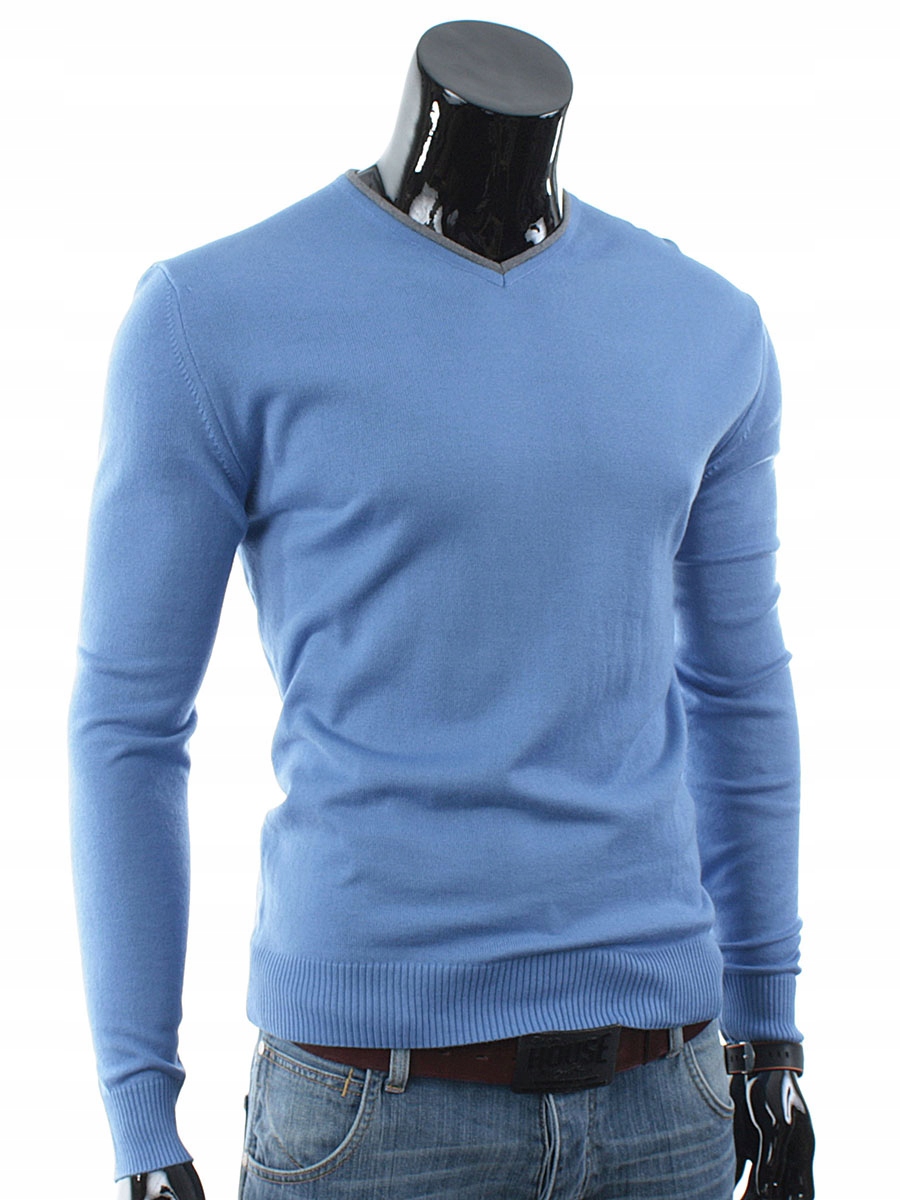 

Polska__sweter Szpic Bawełna CD10 Niebieski__M