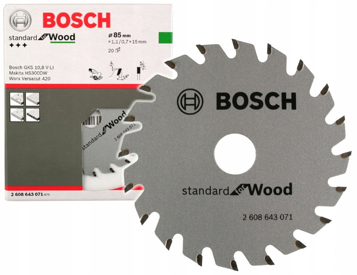 

Piła Widiowa 85x15mm 20 zębów do Gks 12V-26 Bosch