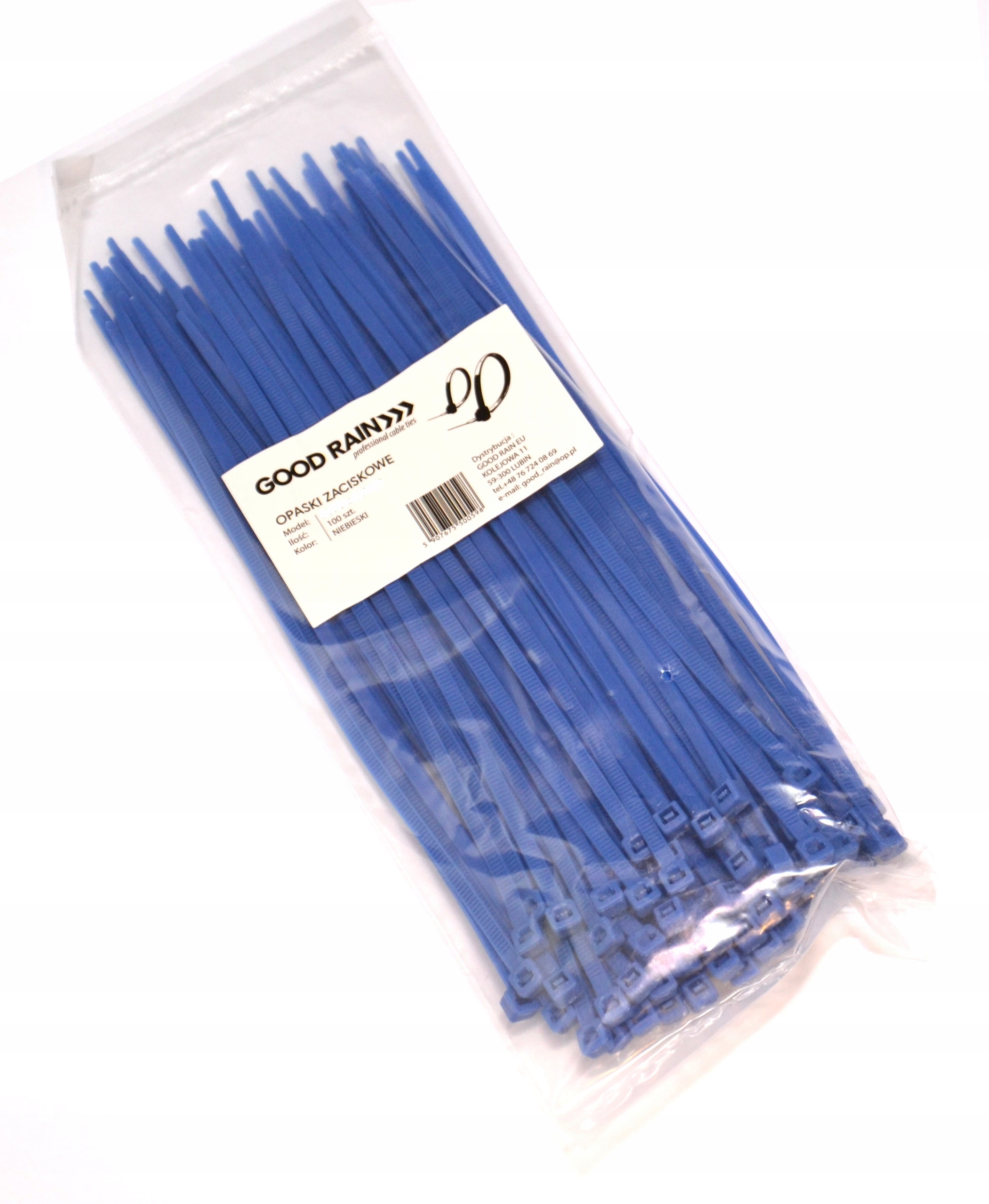 OPASKI ZACISKOWE TRYTKI TRYTKA 4,8X120 mm 100 sz Kod producenta 4,8x120 NIEBIESKIE