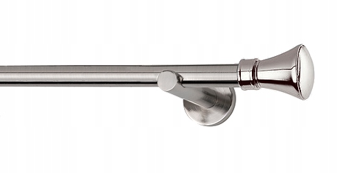 KARNISZE METAL.POJED.O19MM 200CM BEZ KÓŁEK STAL