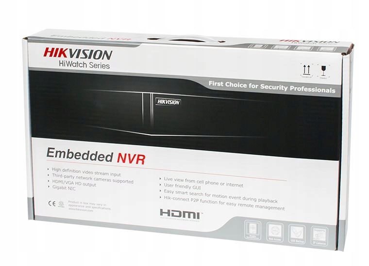 Rejestrator IP Hikvision HWN-4108MH na 8 Kamer IP + Switch PoE Marka Hikvision