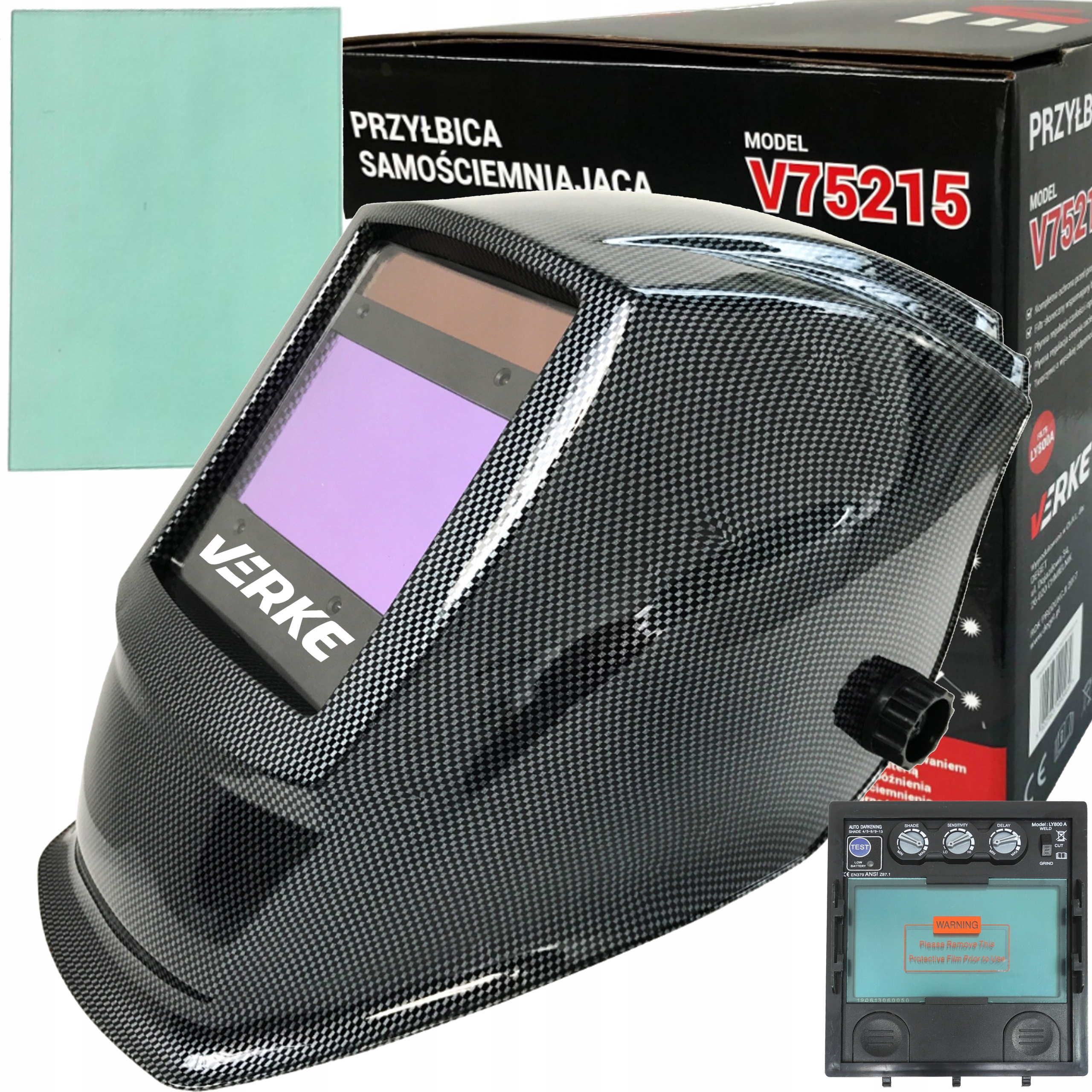 Maska Spawalnicza Przyłbica Samościemniająca Do Spawania Filtr Regulacja