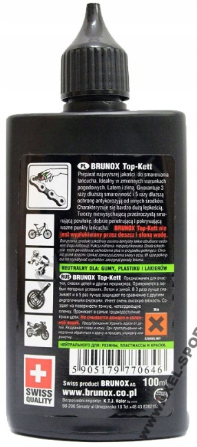 BRUNOX TOP-KETT OLEJ SMAR DO ŁAŃCUCHA LINEK 100ML Kod producenta TOPKETT