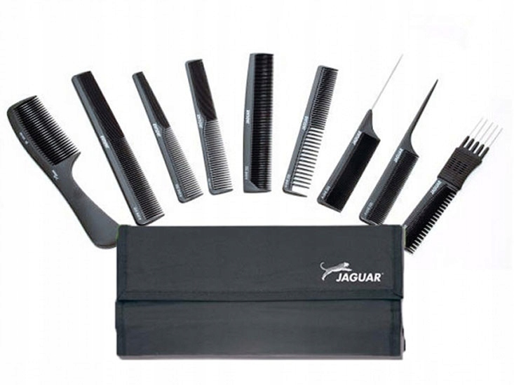 Jaguar Sada Hřebenů A-line Ionic Černé 9 ks