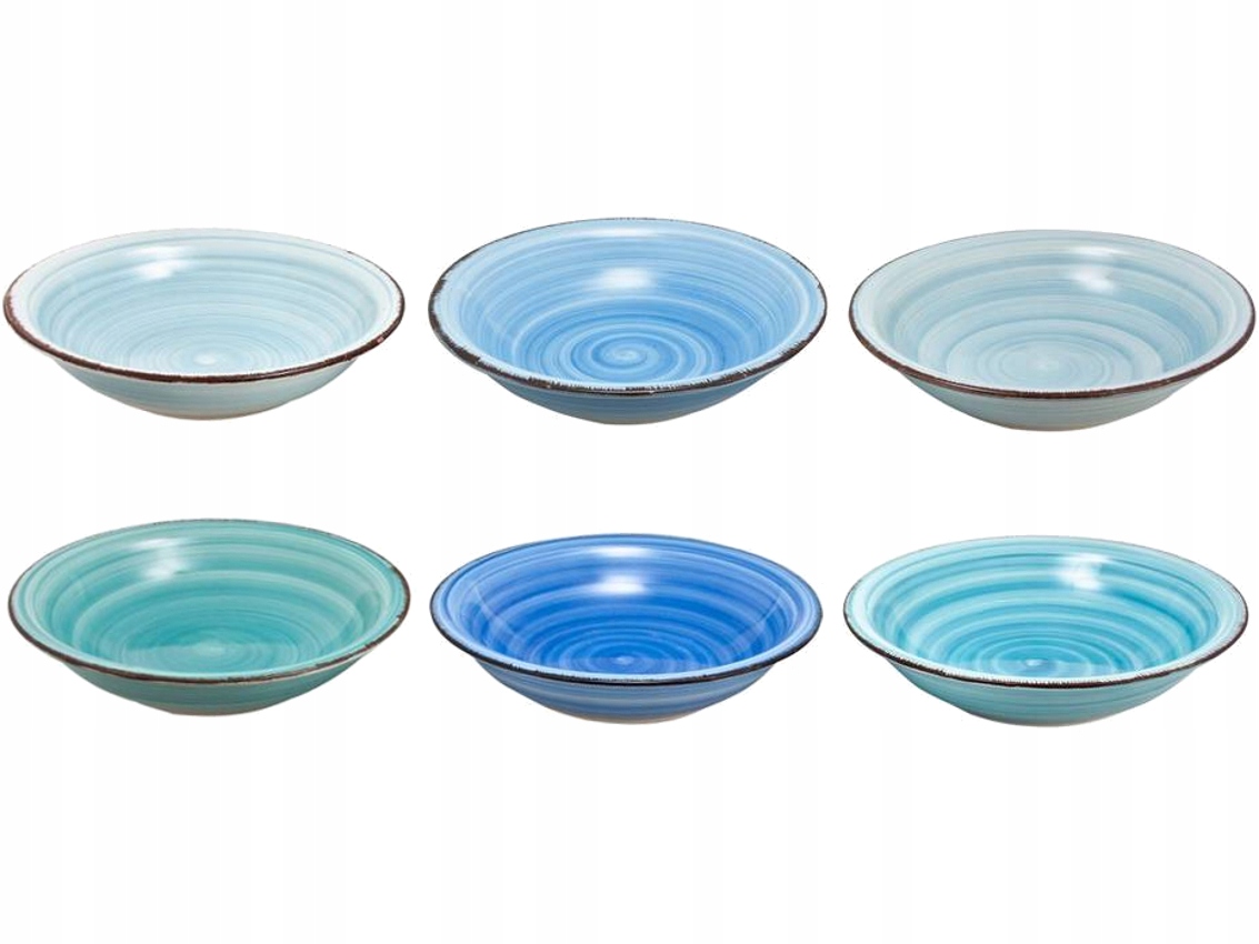 

Ceramiczne talerze głębokie 400ml 6szt Linia Baita
