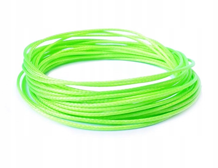 W60 1mm Sznurek nylonowy wosk 5m neonowy Zielony