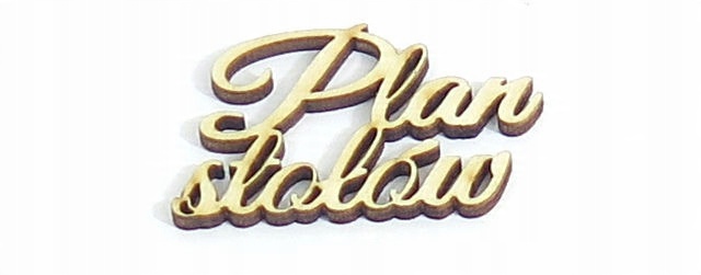 

Napis Dekor Ozdoba Plan stołów 52x36mm SD68