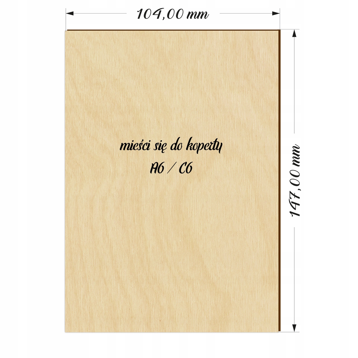 DREWNIANE zaproszenie ślubne zaproszenia WZORY P Kształt inny