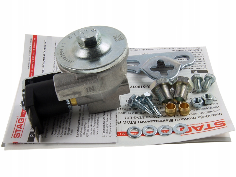 

Ac Stag E-01 Std Elektrozawór Zawór Gazowy 6MM FI6