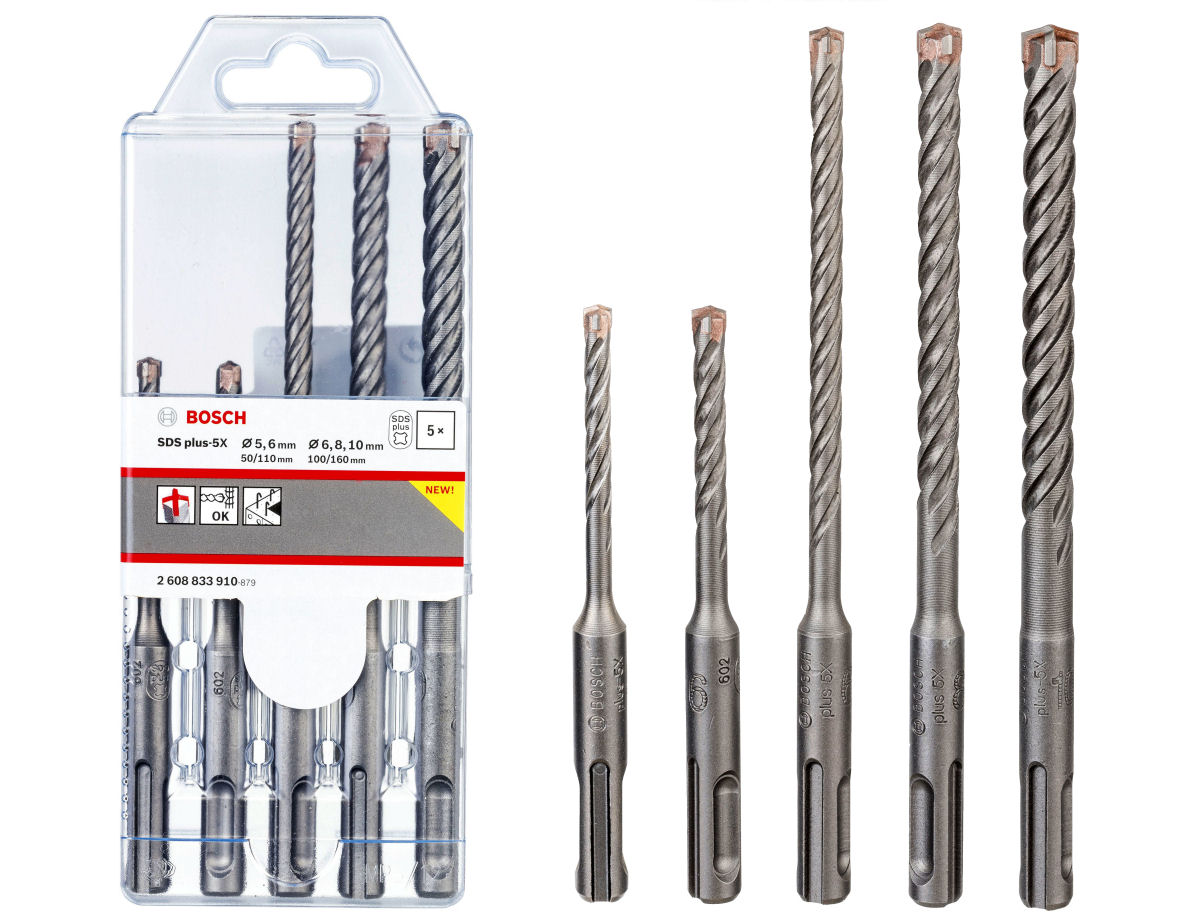 

Zestaw 5 wierteł SDS-Plus plus-5X Bosch