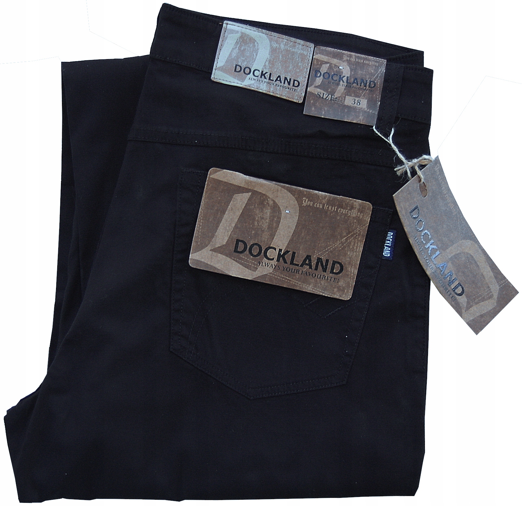 

spodnie Dockland Czarne lycra W45 pas 112/114 cm