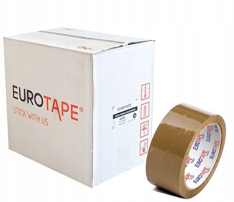

Taśma Pakowa 48/60 Cicha Euro-tape Brąz 36SZT