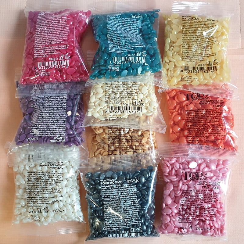 ItalWax PINK WOSK DO DEPILACJI dropsy BEZ ALERGII Postać w dropsach