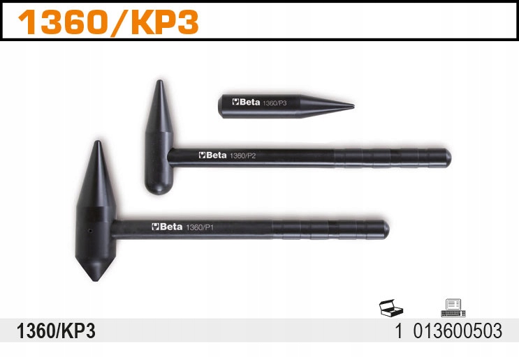 Beta 1360/KP3 набор металлического молотка