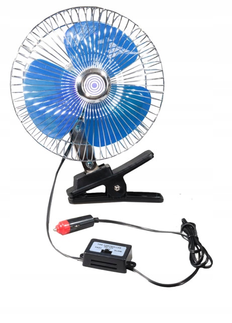 WIATRAK WENTYLATOR SAMOCHODOWY 24V OBROTOWY KLIPS