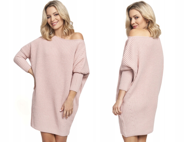 

długi Sweter oversize Tunika ciepła 40/42 L/XL