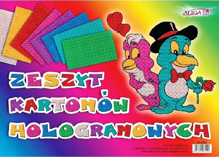 

Karton hologramowy B-4 w zeszycie