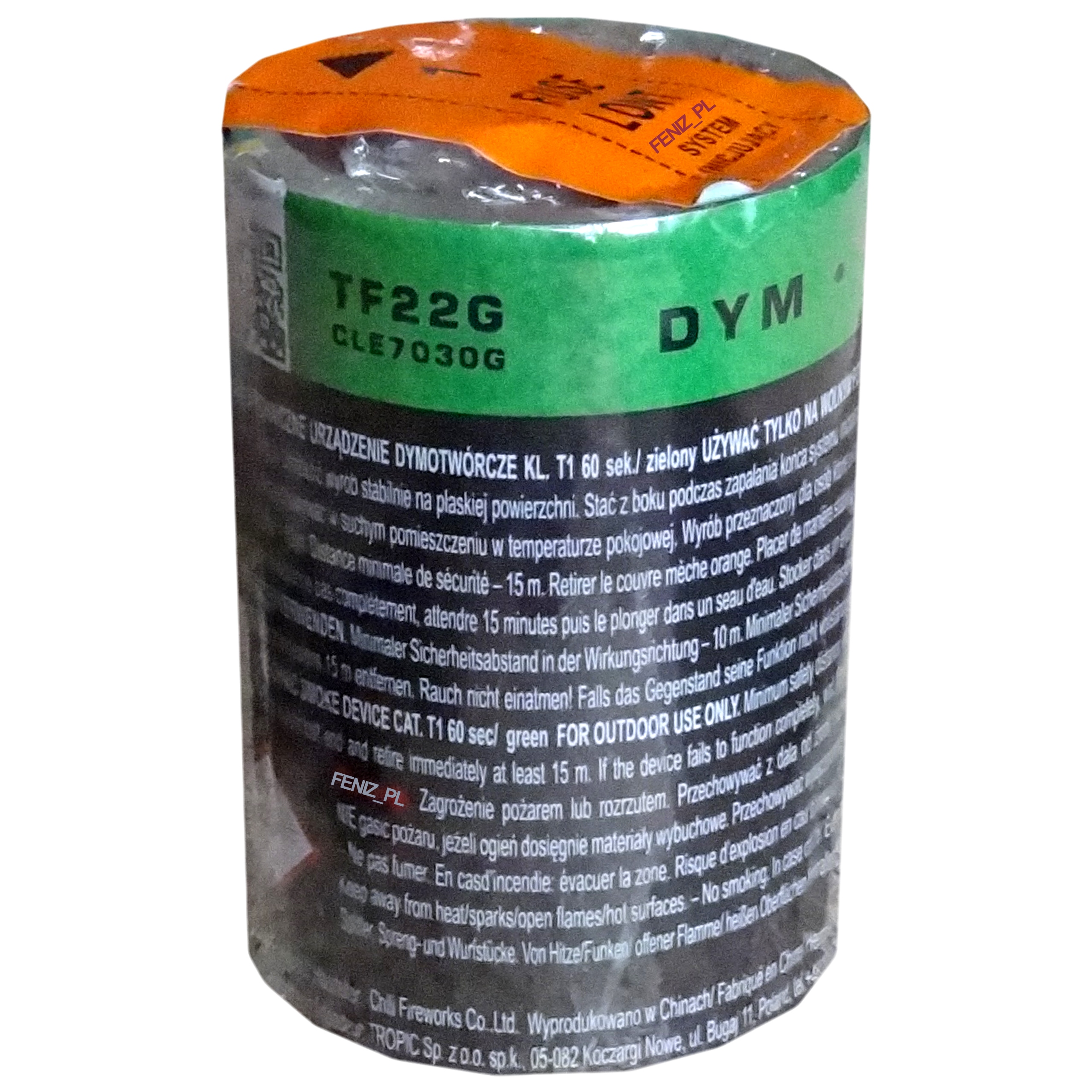 

Tropic TF22 Intensywny Dym Zielony Świeca Dymna