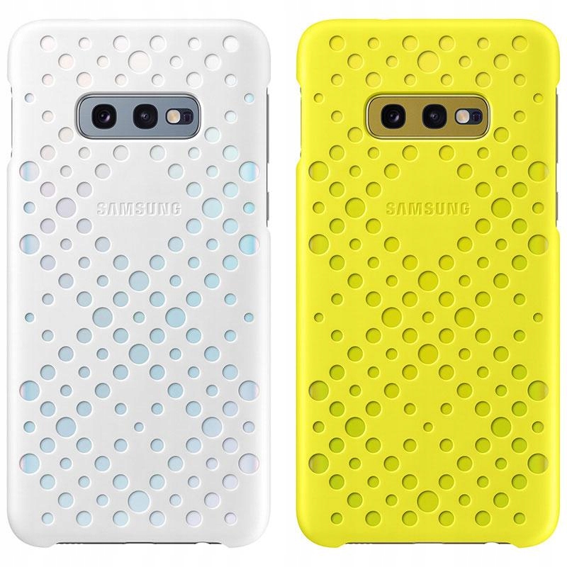 

Etui Samsung Pattern Galaxy S10e białe+żółte zest.