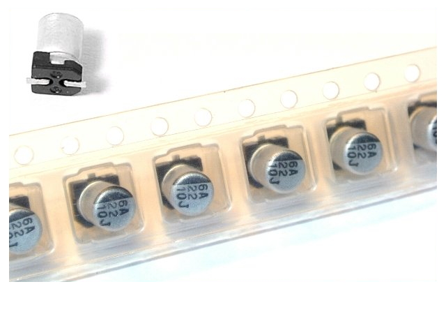 

22uF 10V Smd Kondensator elektrolit [8szt] #U4i