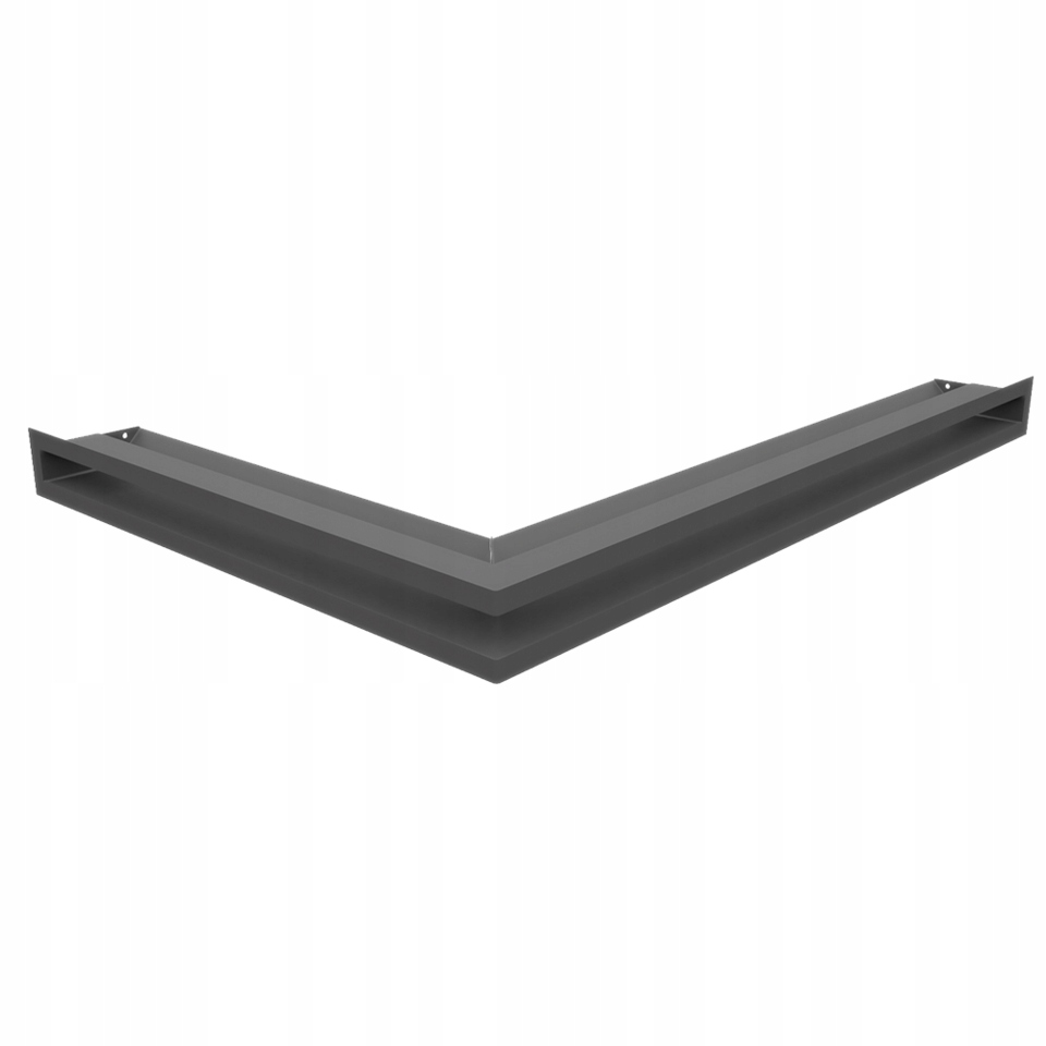 Krbová mřížka Luft Sf Slim rohová pravá 54x76x6 grafitová