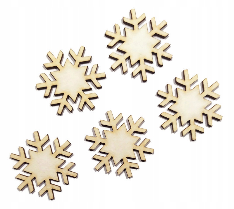 

Śnieżynka gwiazda tektura scrapki 5szt 2,5cm WT187