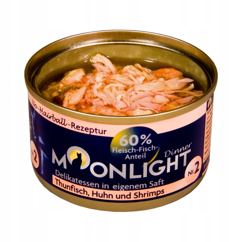 Levně Moonlight Dinner Food s tuňákem, kuřecím masem a krevetami 24x80g