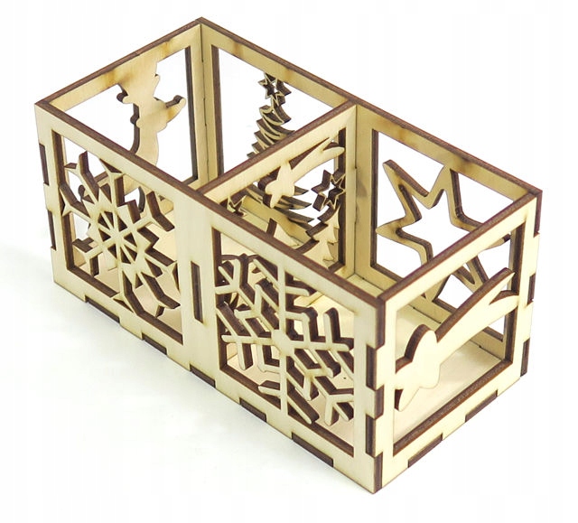 ŚWIĄTECZNY DEKOR ŚWIECZNIK ŚWIECZKA TEALIGHT YD19 Wysokość produktu 6.5 cm