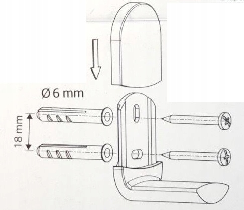VIGO BISK WIESZAK KĄPIELOWY 60 cm 07679 CHROM EAN (GTIN) 5901487076791