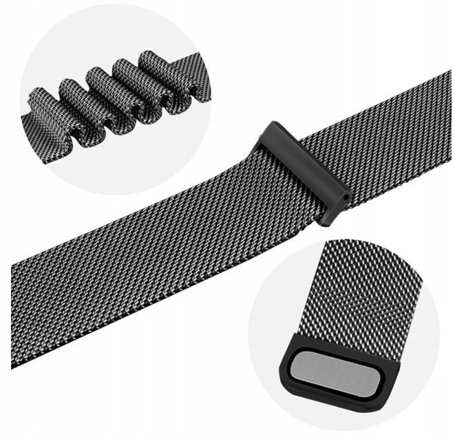 BRANSOLETA PASEK MAGNETYCZNY SMARTWATCH K9 i inne Kolor czarny