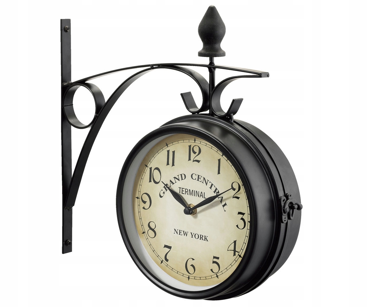 

Zegar Ścienny Dwustronny Dworcowy Retro Duży 21cm