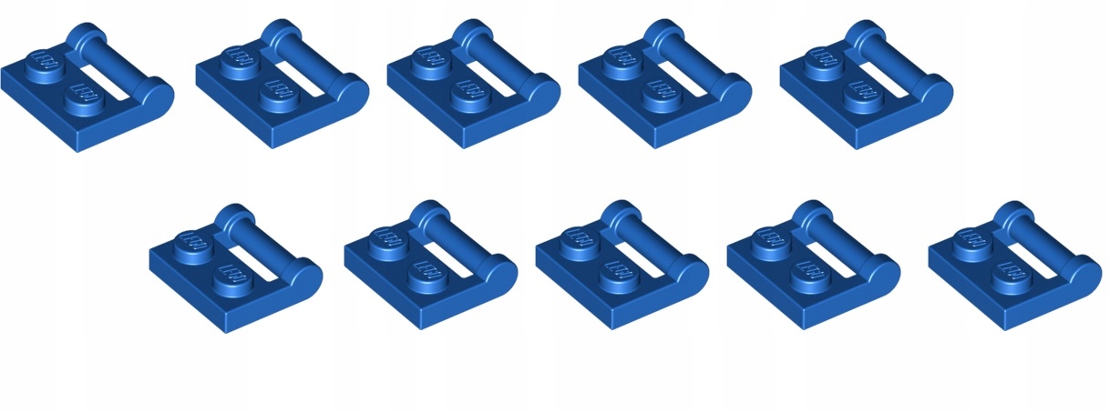 

Lego płytka 1x2 uchwyt niebieski 48336 10 szt